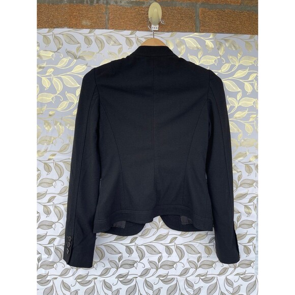 UMA Estnation Black Military Blazer | Dark Academia Stand Collar Jacket 38/4 - Picture 8 of 12